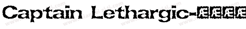 Captain Lethargic字体转换